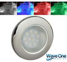Load image into Gallery viewer, FLUSH Mount RGBW LED Internal Driver Courtesy Light | IP67 Waterproof (Bezel Options)