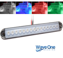 Load image into Gallery viewer, RGBW Round Edge Surface Mount LED Internal Driver Courtesy Four Color Light | IP67 Waterproof (Length Options)