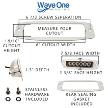 Load image into Gallery viewer, Dual Color LED Flush Mount Spreader Light | Boat Deck Flood | Stainless | IP68 (Color Options)