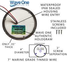 Load image into Gallery viewer, SURFACE Mount RGBW Internal Driver LED Courtesy Light | IP68 Waterproof (Bezel Options)