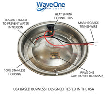 Load image into Gallery viewer, Four Color 7" Stainless RGBW LED Marine Boat Dome Light | White - Blue - Red - Green | (Switch Type Options)