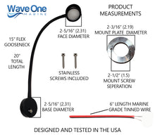 Load image into Gallery viewer, Dual Color Dimmable Gooseneck LED Chart Reading Light (Color Options)