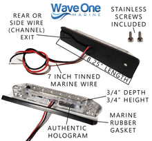 Load image into Gallery viewer, RGBW Surface Mount LED Internal Driver Courtesy Four Color Light | IP67 Waterproof (Length Options)