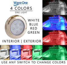 Load image into Gallery viewer, SURFACE Mount RGBW Internal Driver LED Courtesy Light | IP68 Waterproof (Bezel Options)