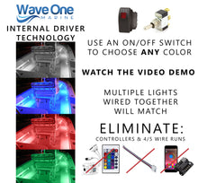 Load image into Gallery viewer, Spectrum RGBW Flex Light | Internal Driver LED Waterproof Boat Accent Courtesy Light 12V Volt RV | Multi Color Two Wire Switch Control (Length Options)