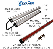 Load image into Gallery viewer, Spectrum RGBW Rigid Light | Internal Driver LED Waterproof Boat Accent Courtesy Light 12V Volt RV | Multi Color Two Wire Switch Control (Length Options)