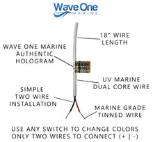 Load image into Gallery viewer, Spectrum RGBW Flex Light | Internal Driver LED Waterproof Boat Accent Courtesy Light 12V Volt RV | Multi Color Two Wire Switch Control (Length Options)