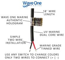 Load image into Gallery viewer, Spectrum RGBW Rigid Light | Internal Driver LED Waterproof Boat Accent Courtesy Light 12V Volt RV | Multi Color Two Wire Switch Control (Length Options)