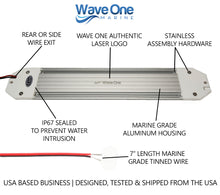Load image into Gallery viewer, Dimmable Dual Color 12" LED Marine | Boat Dome Light | With Touch Switch (Color Options)