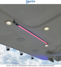 Load image into Gallery viewer, Dual Color | LED Marine T-Top Light | Aluminum Housing | IP68 (Color & Length Options)
