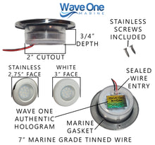 Load image into Gallery viewer, FLUSH Mount RGBW LED Internal Driver Courtesy Light | IP67 Waterproof (Bezel Options)