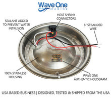 Load image into Gallery viewer, Dual Color 7" Stainless LED Marine | Boat Dome Light | With Switch (Color Options)