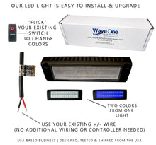 Load image into Gallery viewer, LED Marine | RV Exterior Porch Patio Angle Light | 9" DUAL COLOR | Trailer Awning (Color Options)