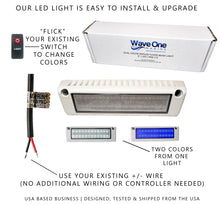 Load image into Gallery viewer, 9" LED Marine | RV Exterior Porch Patio Angle Light | DUAL COLOR | Trailer Awning (Color Options)