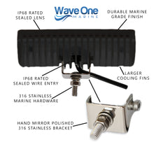 Load image into Gallery viewer, High Lumen | LED Marine Spreader Light  | IP68 | Stainless Hardware (Color Options)