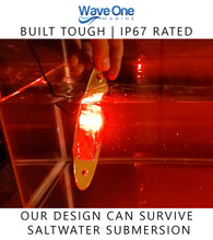 Load image into Gallery viewer, LED Stainless Flush Mount Shark Eye Navigation Light | USCG 2NM | IP67 Waterproof