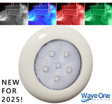 Load image into Gallery viewer, SURFACE Mount RGBW Internal Driver LED Courtesy Light | IP68 Waterproof (Bezel Options)
