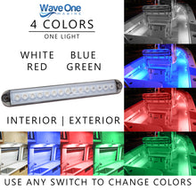 Load image into Gallery viewer, RGBW Round Edge Surface Mount LED Internal Driver Courtesy Four Color Light | IP67 Waterproof (Length Options)
