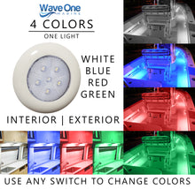 Load image into Gallery viewer, SURFACE Mount RGBW Internal Driver LED Courtesy Light | IP68 Waterproof (Bezel Options)

