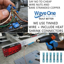 Load image into Gallery viewer, LED Boat Trailer Light Set, Waterproof Submersible Bright, Low Profile Rectangular, Tinned Wire, 2 PCS
