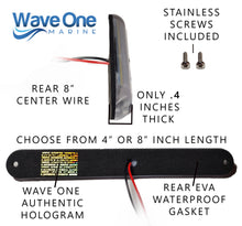 Load image into Gallery viewer, RGBW Round Edge Surface Mount LED Internal Driver Courtesy Four Color Light | IP67 Waterproof (Length Options)

