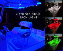 Load image into Gallery viewer, RGBW Round Edge Surface Mount LED Internal Driver Courtesy Four Color Light | IP67 Waterproof (Length Options)
