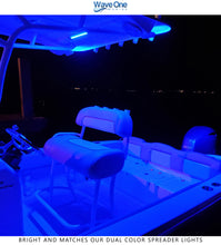 Load image into Gallery viewer, Dual Color | LED Marine T-Top Light | Aluminum Housing | IP68 (Color &amp; Length Options)
