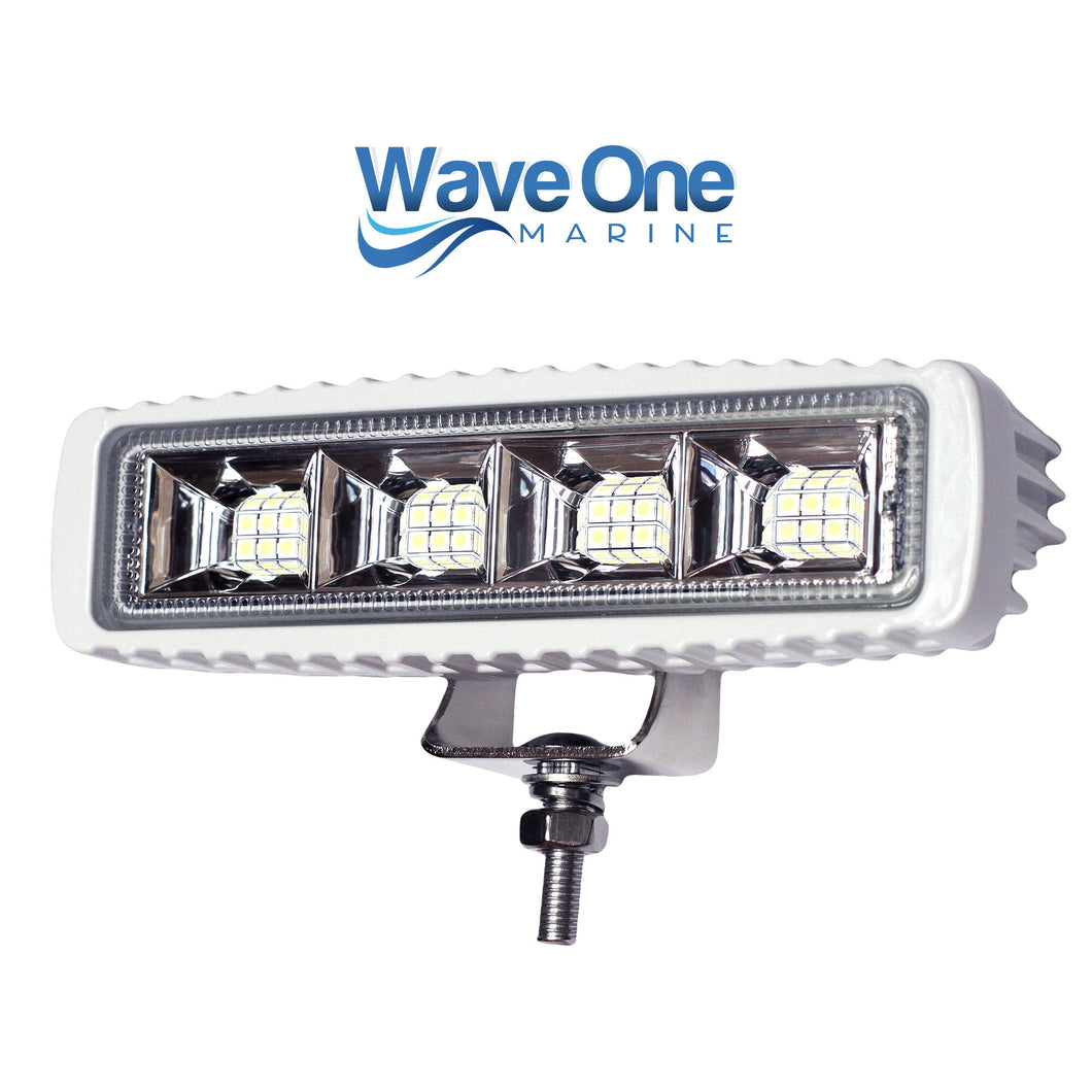 High Lumen | LED Marine Spreader Light  | IP68 | Stainless Hardware (Color Options)