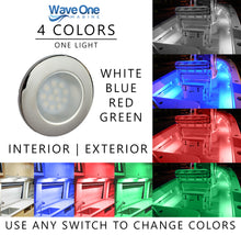 Load image into Gallery viewer, FLUSH Mount RGBW LED Internal Driver Courtesy Light | IP67 Waterproof (Bezel Options)
