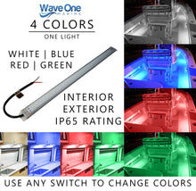 Load image into Gallery viewer, 16&quot; RGBW LED Utility Courtesy Accent Light Strip | Internal Driver Surface Mount | IP65 Weatherproof
