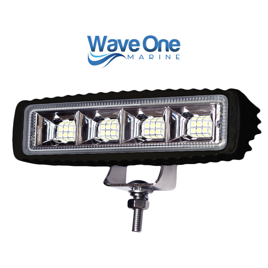 High Lumen | LED Marine Spreader Light  | IP68 | Stainless Hardware (Color Options)